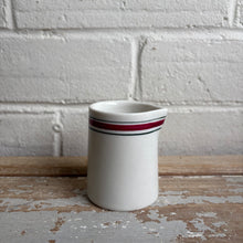 Load image into Gallery viewer, Vintage Small Green/Red Stripe Restaurant Creamer c1950-1960s