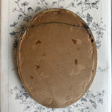 Load image into Gallery viewer, Antique French Oval Pansy Oil Painting c1900
