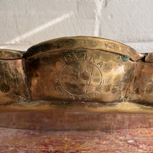 Load image into Gallery viewer, Art Deco Swedish Handmade Arvika Brass Scalloped Tray