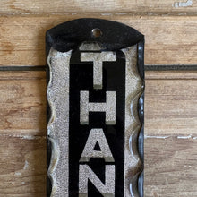 Load image into Gallery viewer, Antique Reverse Glass Thank You Sign
