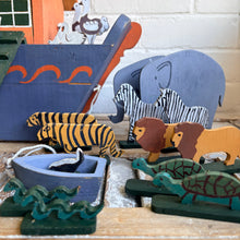 Load image into Gallery viewer, Vintage Folk Art Handmade Noah's Ark c1970s