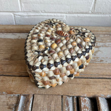 Load image into Gallery viewer, Vintage Sailor’s Valentine Style Shell Heart Box