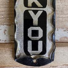 Load image into Gallery viewer, Antique Reverse Glass Thank You Sign