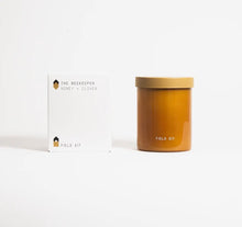 Load image into Gallery viewer, The Beekeeper - Honey + Clover - 8oz Glass Candle