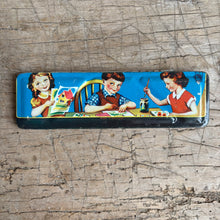 Load image into Gallery viewer, Vintage English Children’s Watercolour Paint Tin | c.1950s