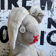 Load image into Gallery viewer, Antique Handmade Straw Stuffed Bunny