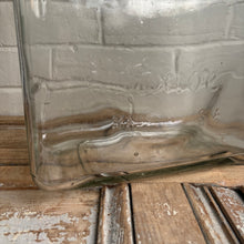 Load image into Gallery viewer, Vintage Exide Glass Battery Vessel Jar 1948 - 15”h