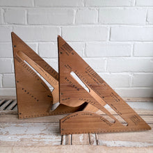 Load image into Gallery viewer, Vintage Italian Wooden Dressmaker’s Drafting Tools