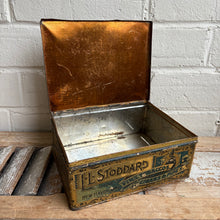 Load image into Gallery viewer, Antique H. L. Stoddard Tobacco Tin Box
