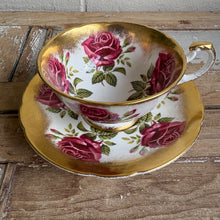Load image into Gallery viewer, Vintage Paragon Crimson Rose Teacup and Saucer