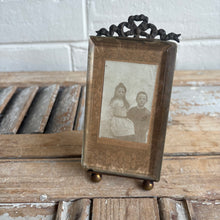 Load image into Gallery viewer, Antique French Brass Frame with Original Child’s Portrait
