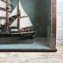 Load image into Gallery viewer, Antique Folk Art Ship Diorama c1930