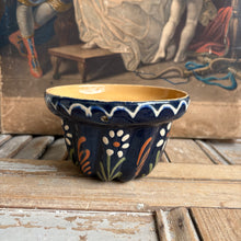 Load image into Gallery viewer, Vintage Hand-Painted Ceramic Kougelhopf Mold (Alsatian Bundt Mold)