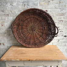 Load image into Gallery viewer, Large Eastern European Herb Drying Basket Tray – Woven Willow – 33”d