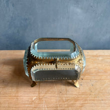 Load image into Gallery viewer, Antique French Bevelled Glass Bijoux Casket c1900