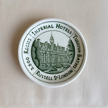 Load image into Gallery viewer, Antique Trinket Dish - Imperial Hotel Russell Square London - Edwardian Advertising Plate c.1910