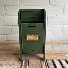 Load image into Gallery viewer, Vintage Metal Mailbox Coin Bank c1950