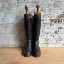 Load image into Gallery viewer, Antique Leather Riding Boots with Wooden Boot Trees