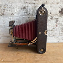 Load image into Gallery viewer, Rare Canadian Kodak Folding Camera c. 1905 Red Bellows - Bausch & Lomb Lens