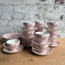 Load image into Gallery viewer, Vintage Churchill England Bramble Cranberry Teacup & Saucer