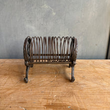 Load image into Gallery viewer, Antique Victorian Star Cast Iron Letter Holder - Wire Mail Rack