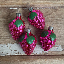 Load image into Gallery viewer, Vintage Soviet-Era Grape Blown Glass Christmas Ornament c1950