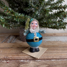 Load image into Gallery viewer, Mid-Century Flocked Santa Gnomes - Japan, 1950s