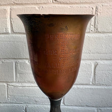 Load image into Gallery viewer, Vintage Copper Canadian Legion Most Valuable Player Trophy, 1953–54
