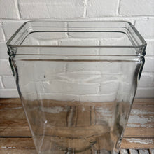 Load image into Gallery viewer, Vintage Exide Glass Battery Vessel Jar 1948 - 15”h