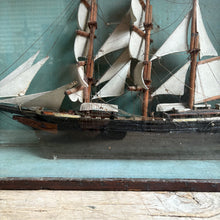 Load image into Gallery viewer, Antique Folk Art Ship Diorama c1930