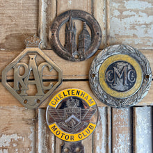 Load image into Gallery viewer, Vintage Auto Club Car Badges c1930-1950