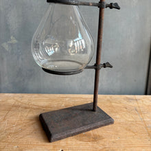 Load image into Gallery viewer, Antique Iron Lab Stand with Volumetric Flask