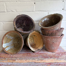 Load image into Gallery viewer, Antique French Clay Sap Pots (Pots à Sève)