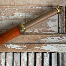 Load image into Gallery viewer, Antique 19th Century Mahogany + Brass Spyglass Telescope