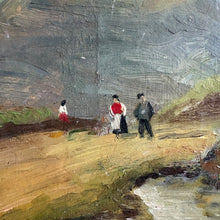 Load image into Gallery viewer, Original Vintage Italian Oil Painting - Signed F. Tatafiore- Tuscan Countryside Villa, c. 1960s