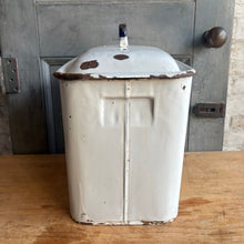 Load image into Gallery viewer, Antique Enamel Bread Bin c1920
