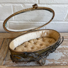 Load image into Gallery viewer, Antique French Ormolu Jewellery Box c.1880