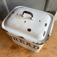 Load image into Gallery viewer, Antique Enamel Bread Bin c1920