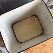Load image into Gallery viewer, Antique Enamel Bread Bin c1920