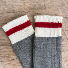 Load image into Gallery viewer, Merino Grey Cabin Sock