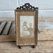 Load image into Gallery viewer, Antique French Brass Frame with Original Child’s Portrait