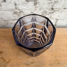 Load image into Gallery viewer, Vereinigte Lausitzer Glaswerke 'Gent' Vase - Rare Amethyst - 1960s German Art Deco Revival