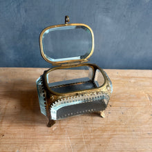 Load image into Gallery viewer, Antique French Bevelled Glass Bijoux Casket c1900