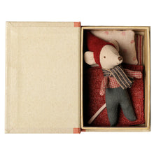 Load image into Gallery viewer, Maileg Christmas Baby Mouse in a Book