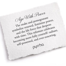 Load image into Gallery viewer, Pyrrha - Age with Power Talisman Necklace