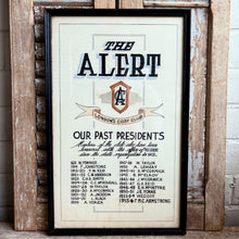 Load image into Gallery viewer, Vintage British Club Honour Roll – “The Alert,” London’s Cosy Club, c.1950s