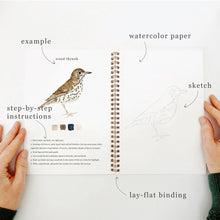 Load image into Gallery viewer, Birds Watercolour Workbook by Emily Lex Studio in the United States