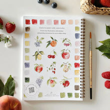 Load image into Gallery viewer, Fruit Watercolour Workbook Made by Emily Lex Studio in the United States