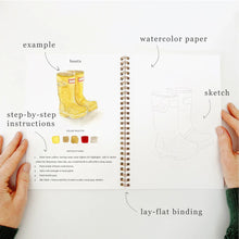 Load image into Gallery viewer, Garden Watercolour Workbook By Emily Alex Studio in the United States