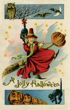 Load image into Gallery viewer, Witch Postcard by Blackbird Vintage Finds 11 Trinity Street in Toronto Ontario Canada